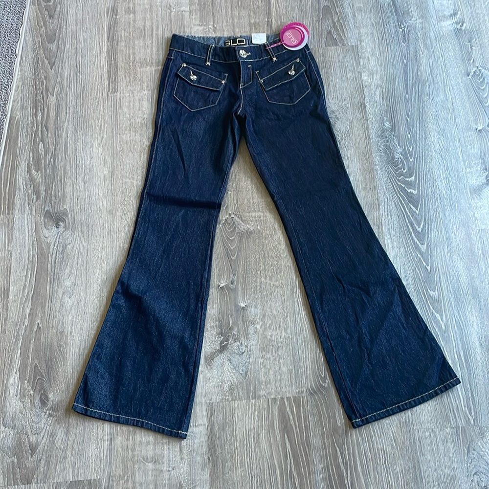 Glo flare blue jeans size 3 NWT